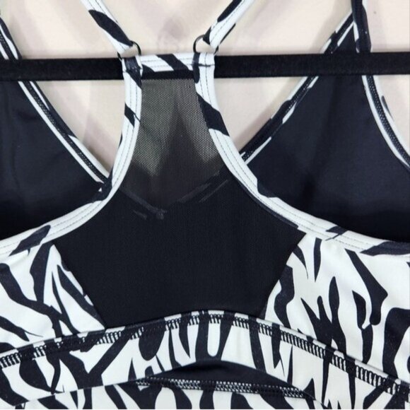 ZYIA Active Zebra Safari Print Activewear Sport Bra Women Size M - Picture 5 of 8